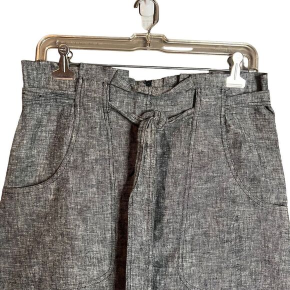 Mario Serrani grey cotton & linen skirt. Size 4 - Picture 2 of 8